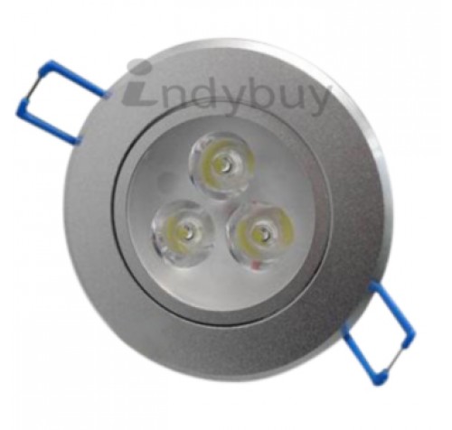 3w Led Round Downlight, White 6500k with driver